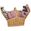 Additional Image 3 - a basket with a pink and white plaid pillow