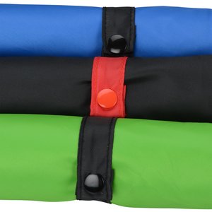 Additional Image 1 - a stack of colorful rolled up blankets