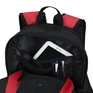 Additional Image 3 - a black and red backpack