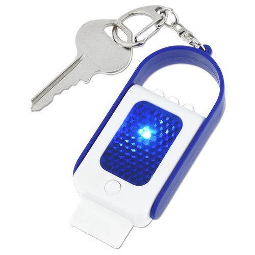 Additional Image 1 - a key chain with a blue light
