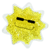 Additional Thumbnail Image 1 - a yellow sun with black glasses