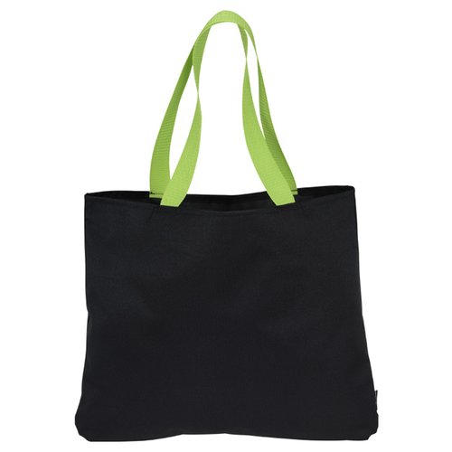 Additional Image 1 - a black bag with green handles