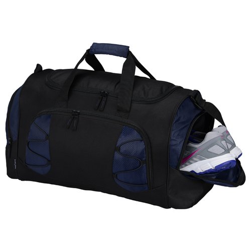 Additional Image 3 - a black duffel bag with a white cap on it