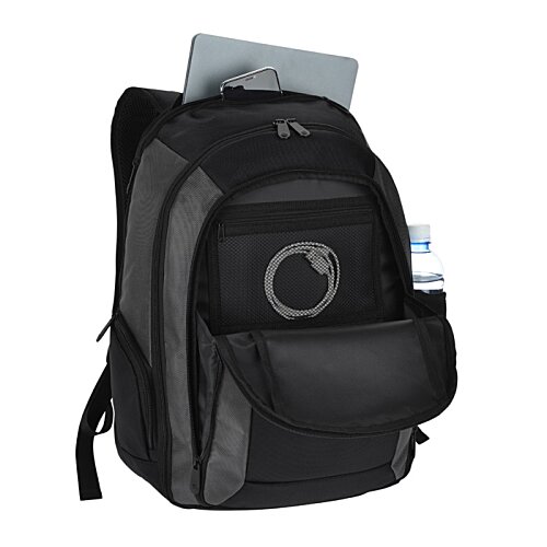Additional Image 2 - a black backpack with a white background
