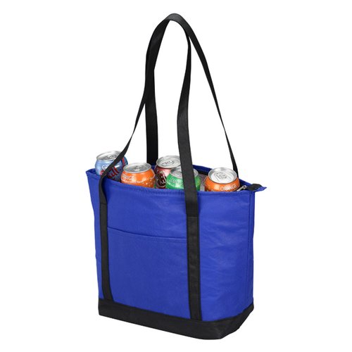 Additional Image 4 - a blue bag with black handles