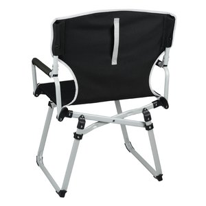 Additional Image 1 - a black chair with metal legs