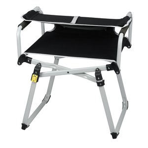 Additional Image 4 - a black and silver folding chair