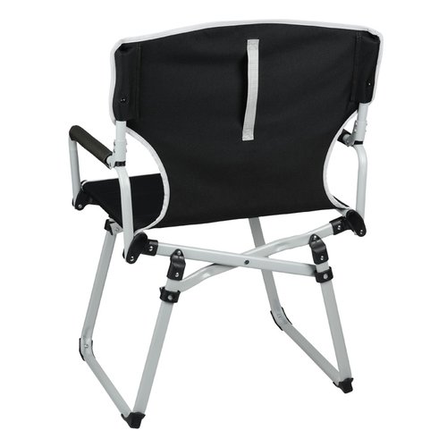 Additional Image 1 - a black chair with metal legs