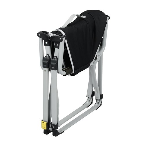 Additional Image 2 - a black saddle on a metal frame