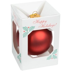 Additional Image 1 - a red ornament in a white box