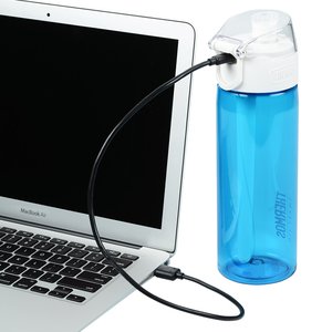 Additional Image 4 - a blue bottle next to a laptop