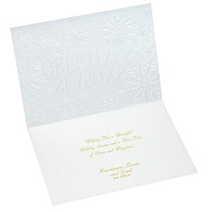 Additional Image 3 - a white square card with gold text