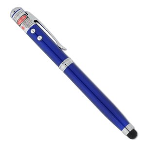 Additional Image 2 - a blue pen with a white cap