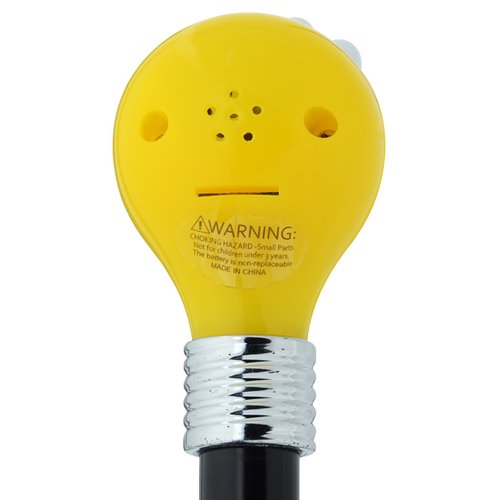 Additional Image 2 - a yellow light bulb with a black handle
