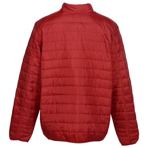 Additional Image 2 - a red striped jacket with a white background