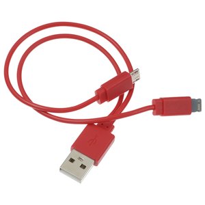 Additional Image 1 - a red usb cable with a white plug