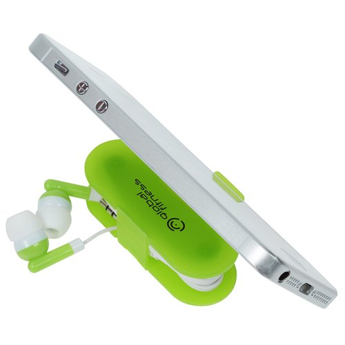 Additional Image 1 - a white tablet on a green stand