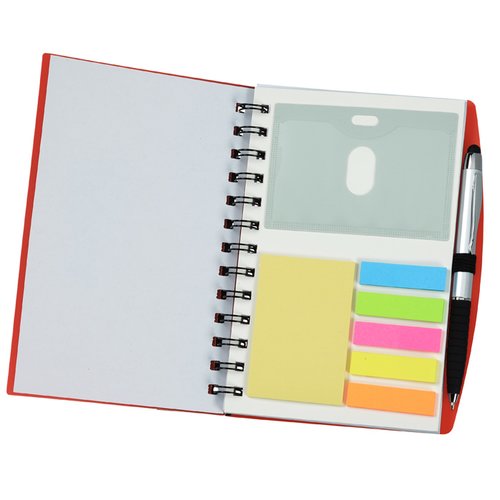 Additional Image 2 - a spiral notebook with a colorful sticker on it