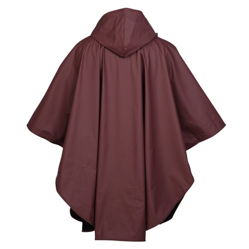 Additional Image 3 - a red poncho with a hood