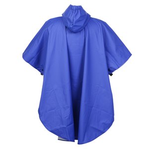Additional Image 3 - a blue poncho on a white background