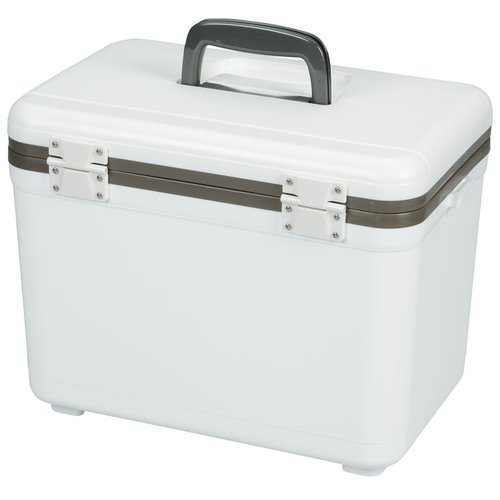 Additional Image 1 - a white cooler with a black handle