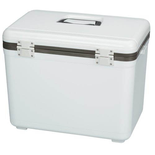 Additional Image 1 - a white cooler with a black lid
