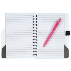 Additional Image 3 - a white notebook with a pink pen
