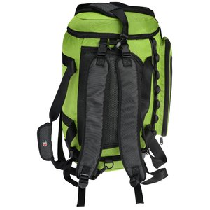 Additional Image 3 - a green backpack with black straps