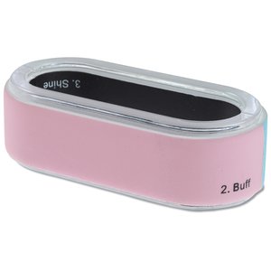 Additional Image 2 - a pink rectangular object with a white edge