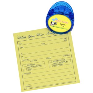 Additional Image 1 - a yellow note with a blue and yellow tag