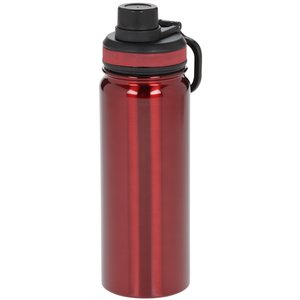 Additional Image 4 - a red water bottle with a black lid