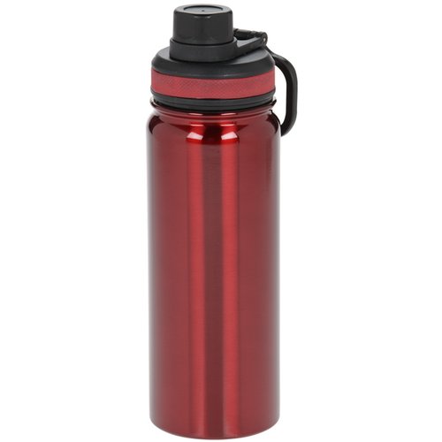 Additional Image 5 - a red water bottle with a black lid