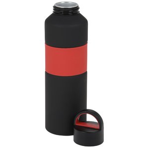 Additional Image 1 - a black and red water bottle