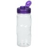 View Image 4 of 4 of Refresh Spot On Water Bottle with Flip Lid - 20 oz. - Clear - 24 hr