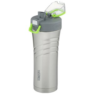 Additional Image 1 - a silver and grey water bottle