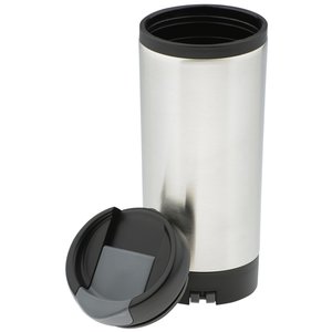 Additional Image 1 - a silver and black trash can