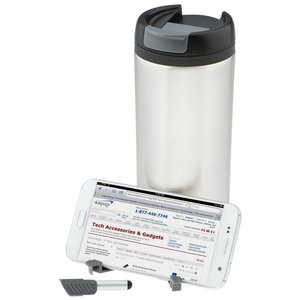 Additional Image 2 - a white and black coffee mug