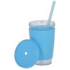View Image 2 of 3 of Colorband Tumbler with Straw - 18 oz.