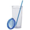 View Image 3 of 3 of Flurry Tumbler with Straw - 20 oz. - Full Color