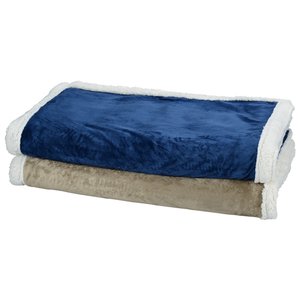 Additional Image 1 - a blue and white pillow