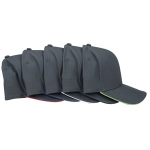 Additional Image 1 - a black hat with a folded cap