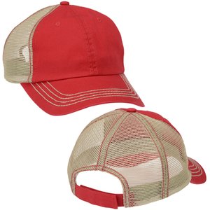Additional Image 2 - a red and white hat