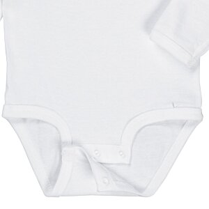 Additional Image 2 - a white baby bodysuit