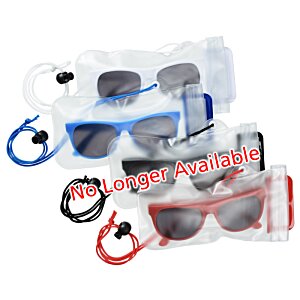 Additional Image 3 - a group of sunglasses in plastic cases