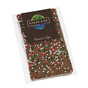 Additional Image 3 - a chocolate bar with colorful sprinkles