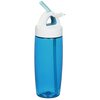 Additional Image 2 - a blue water bottle with a white cap