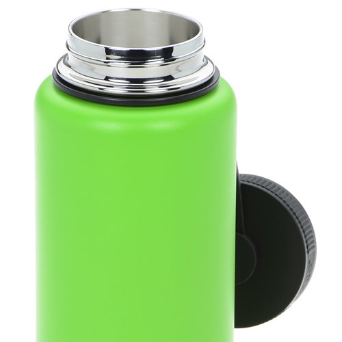 Additional Image 1 - a green and silver thermos