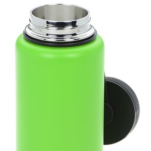 Additional Image 1 - a green and silver thermos