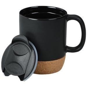 Additional Image 1 - a black and brown coffee mug
