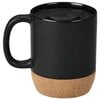 a black and tan mug